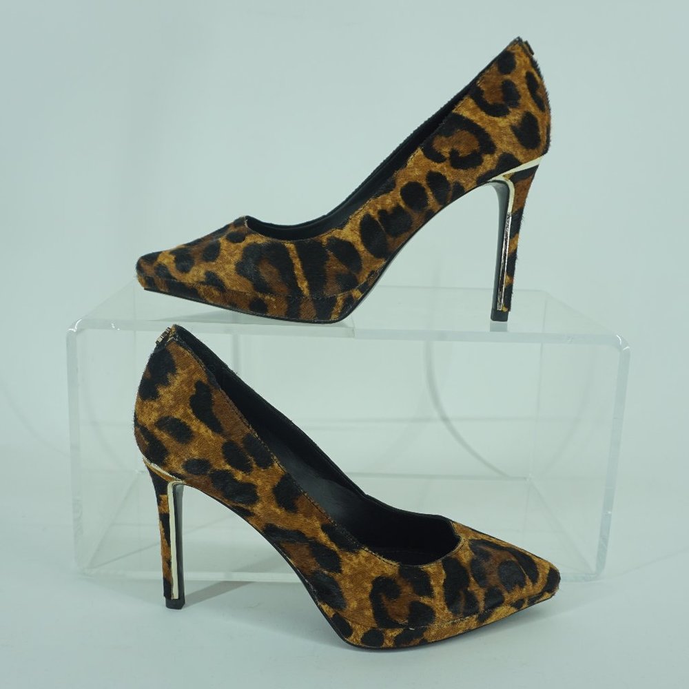 DKNY Lexi Women's Shoes Leopard Print Calf Hair Stiletto Heels Size 6